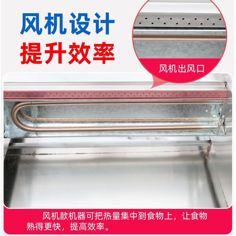 自动旋转烤鸡炉纯电全自动摇滚电烤炉烤箱商用摆摊三轮烧烤车